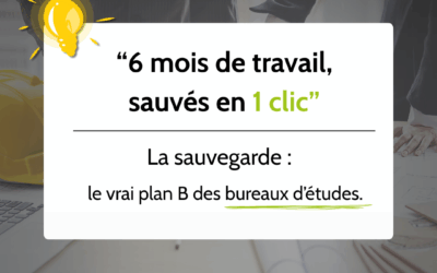 6 mois de travail sauvés grâce à la sauvegarde externalisée